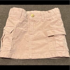 H&M corduroy cargo mini, pink, size 2-3 Yrs.